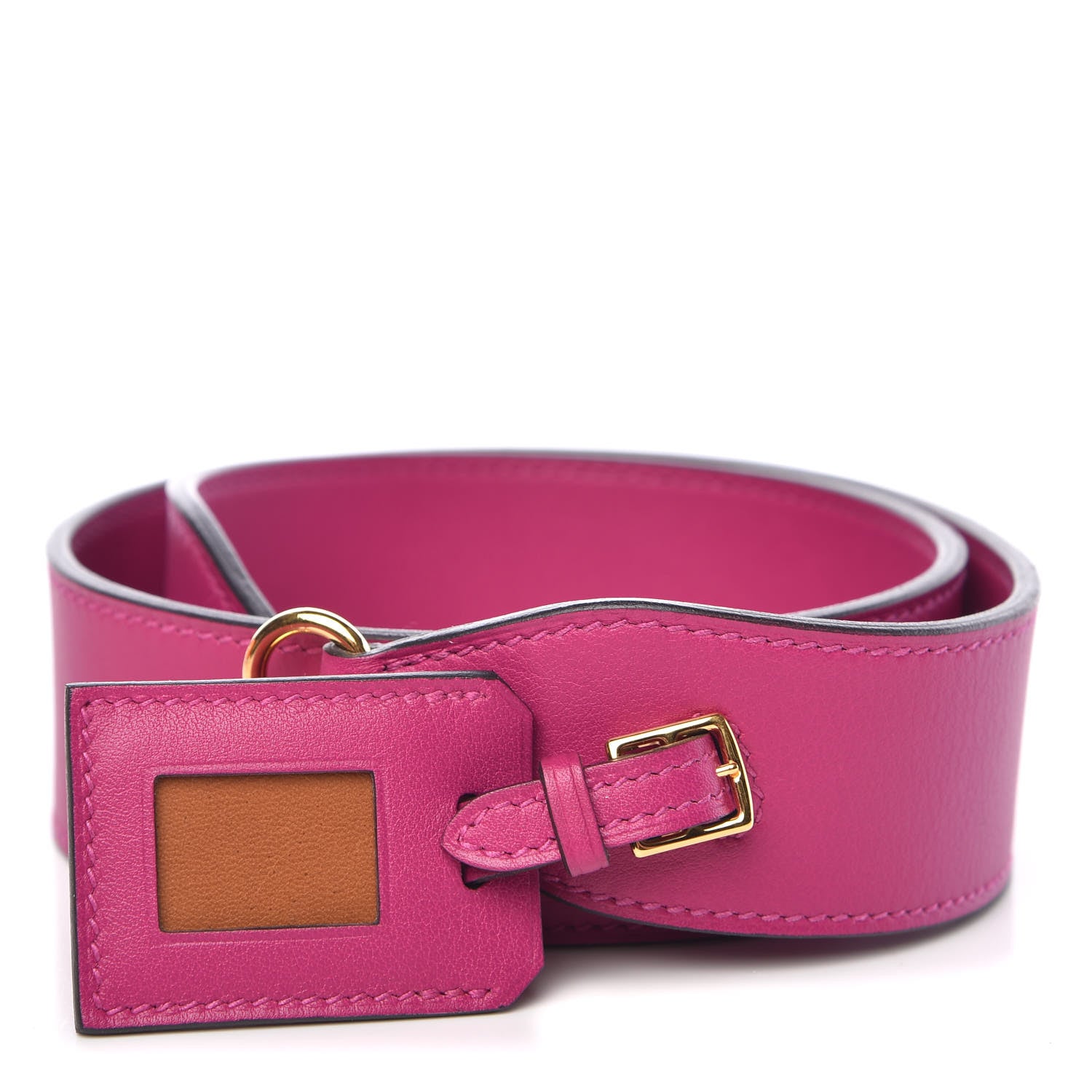 Hermes Swift 38mm Etiquette Shoulder Strap Rose Pourpre 1 of 5