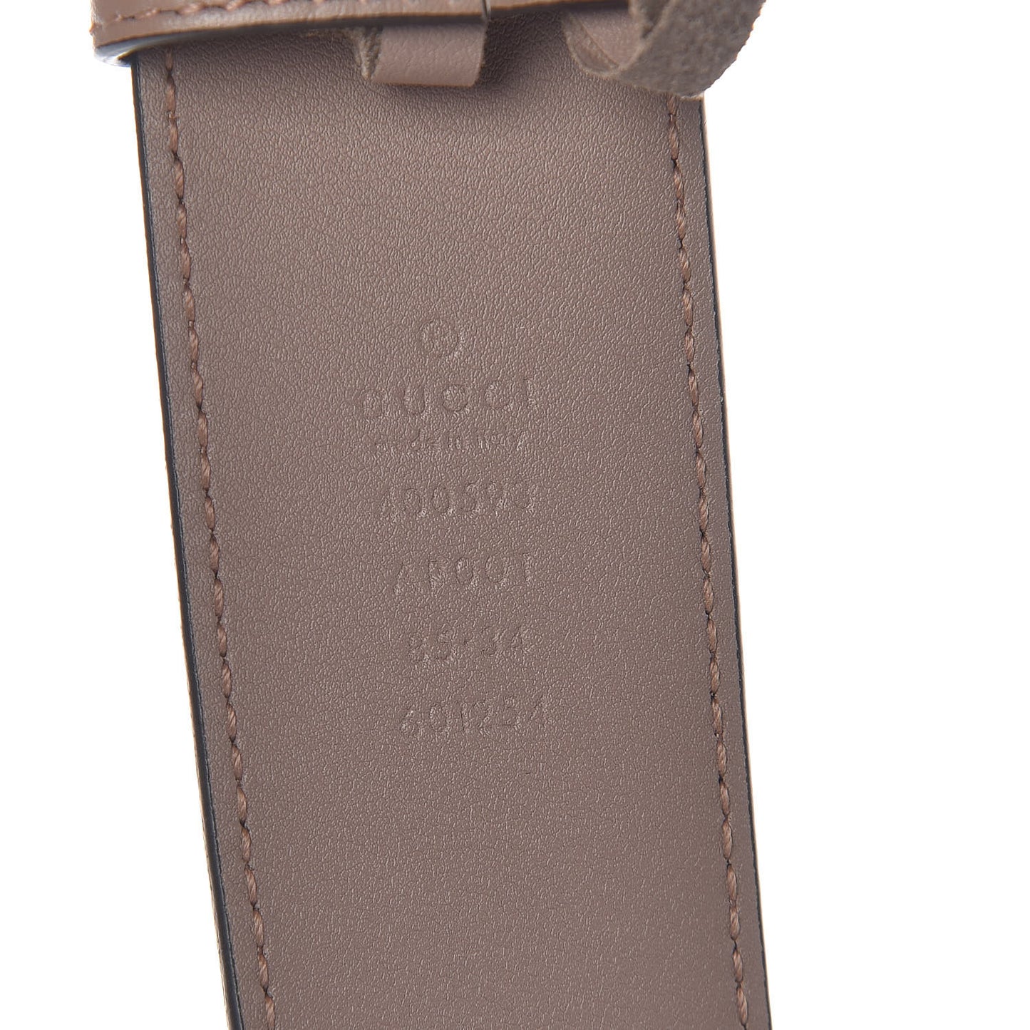 Calfskin Double G 40mm Belt 85 34 Porcelain Rose