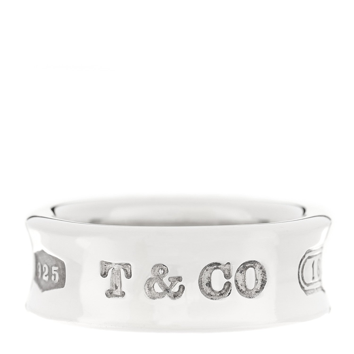 Tiffany Sterling Silver 1837 Band Ring 50 5.5 1 of 4