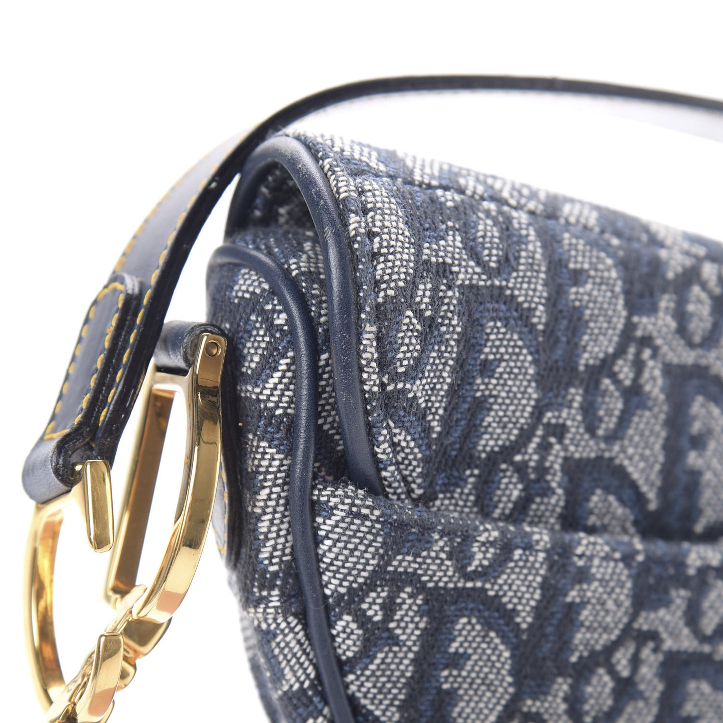 Monogram Mini Saddle Bag Blue