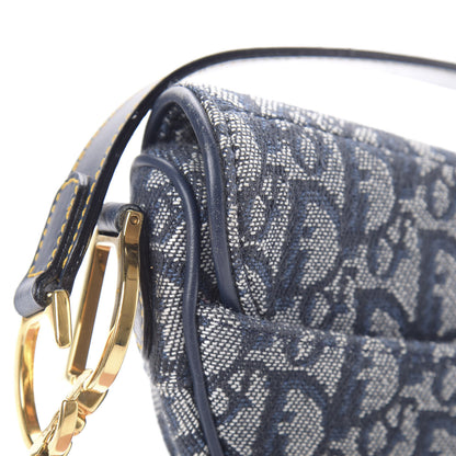 Christian Dior Monogram Mini Saddle Bag Blue 11 of 15