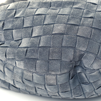 Bottega Veneta Suede Calfskin Intrecciato Teen Jodie Hobo Thunder 9 of 10