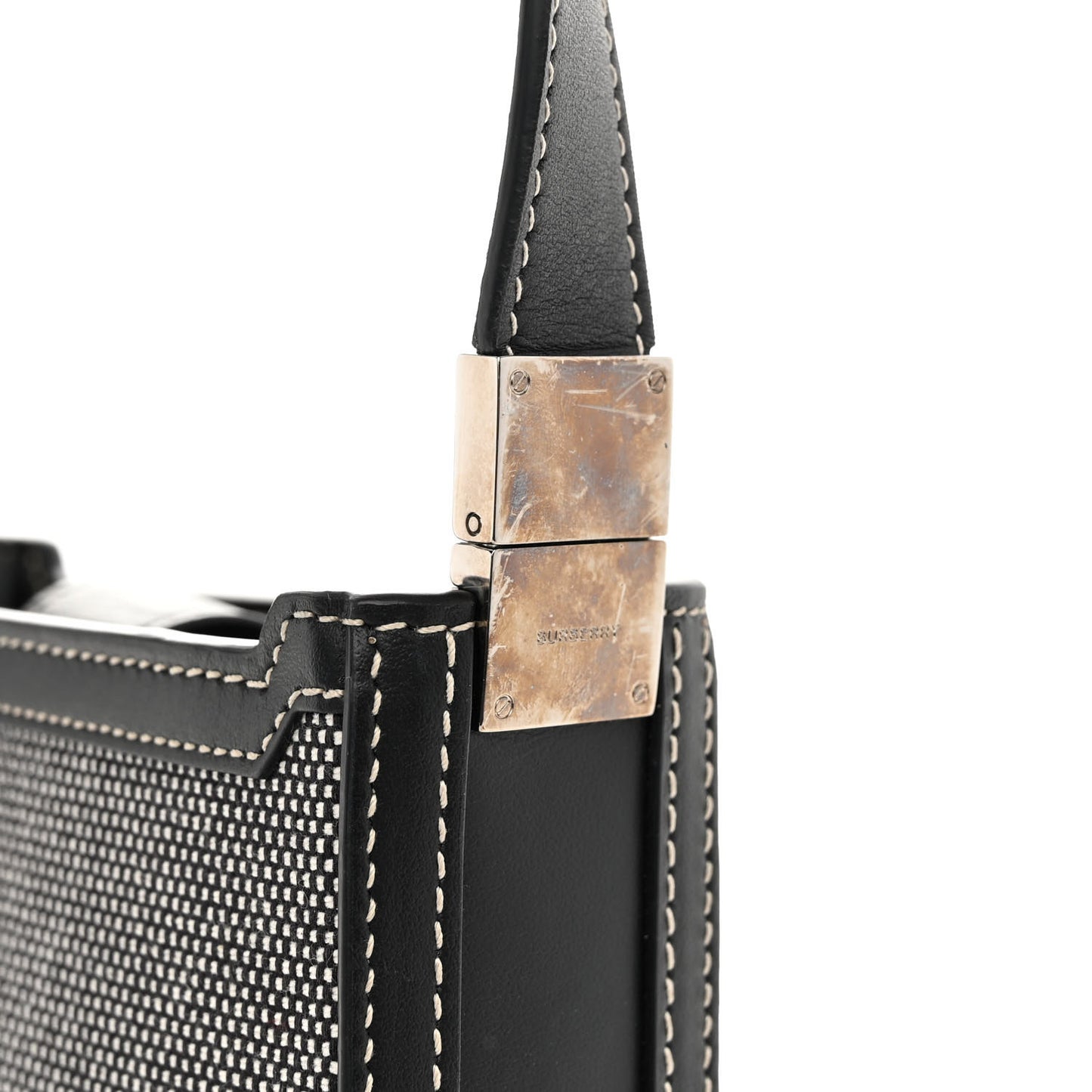 Canvas Horseferry Print Olympia Crossbody Black