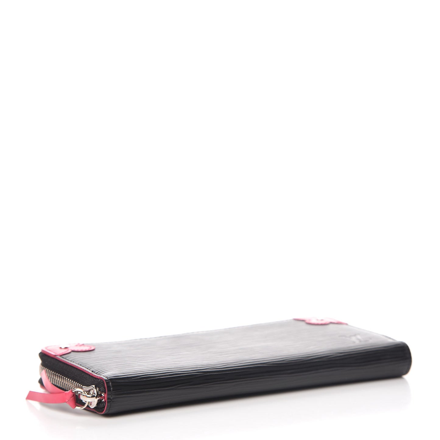 Epi Blooming Corners Clemence Wallet Black