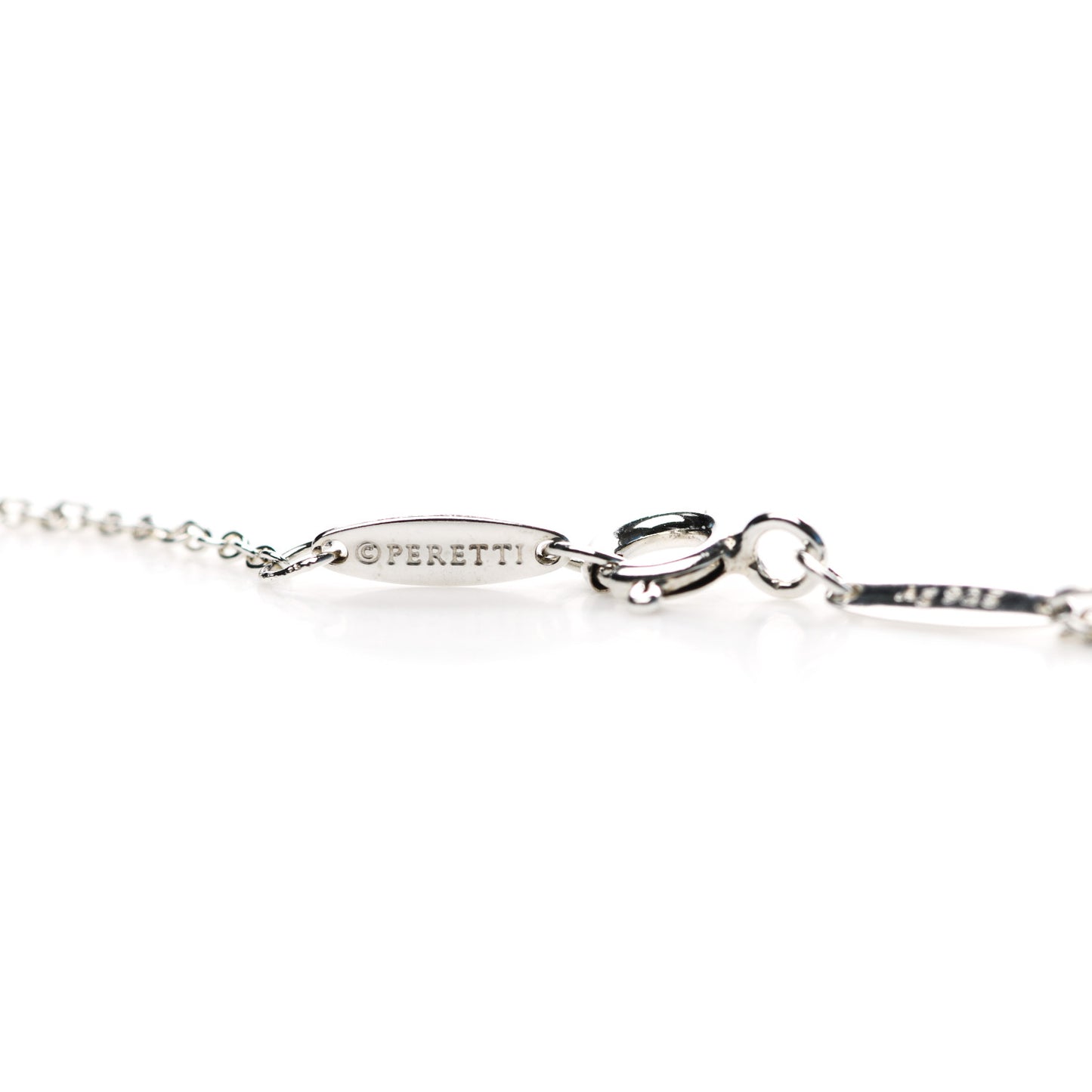 Sterling Silver Elsa Peretti Two Carat Faceted Pendant Necklace