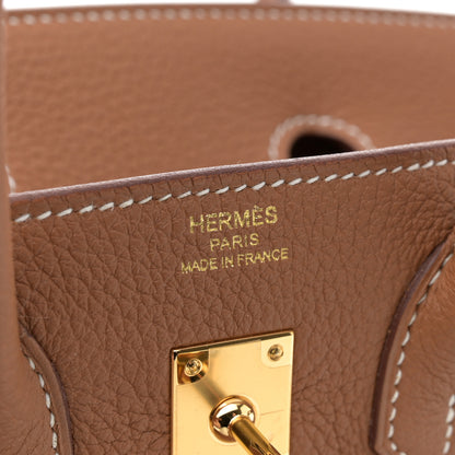 Hermes Togo Birkin 25 Gold 6 of 11