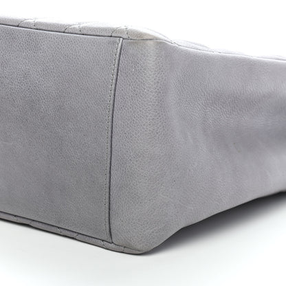 Chanel Caviar Quilted Grand Shopping Tote GST Light Grey 9 of 11