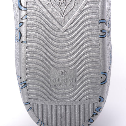 Gucci Miro Rubber Wax GucciGhost Print Mens New Ace Sneakers 10 Silver 8 of 9