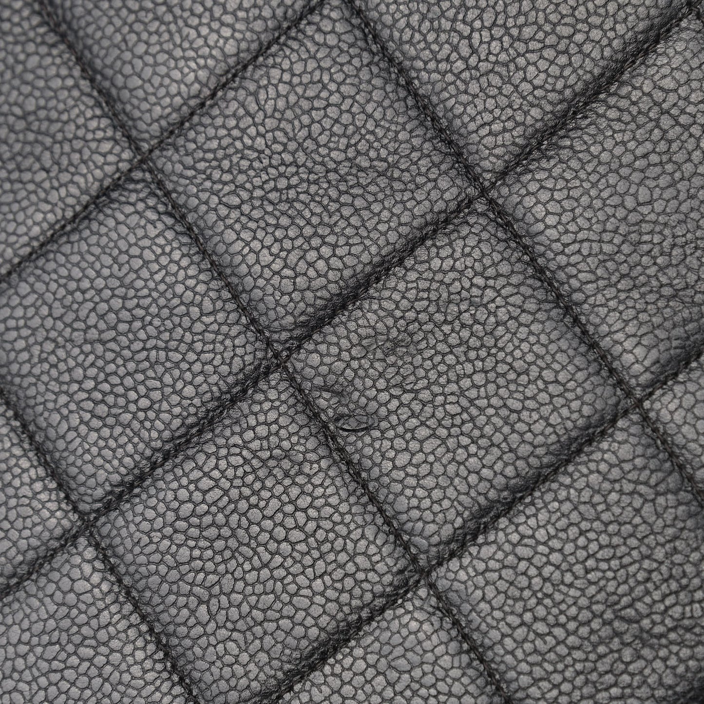 Caviar Quilted Flap Shoulder Bag Black