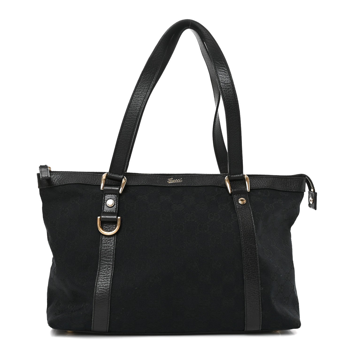 Gucci Monogram Medium Abbey Tote Black 1 of 10