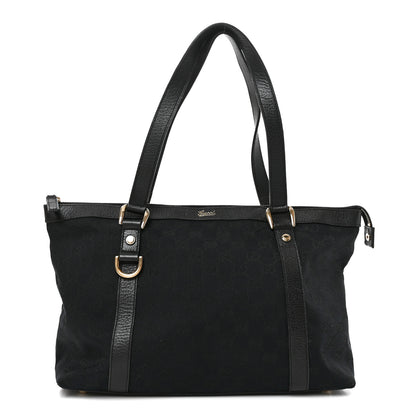 Gucci Monogram Medium Abbey Tote Black 1 of 10
