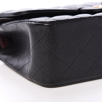 Chanel Caviar Quilted Jumbo Double Flap Black 8 of 10