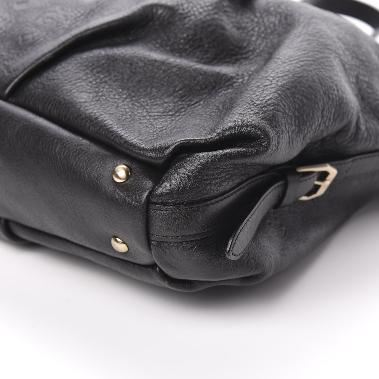 MCM Calfskin Ottomar Monogram Tote Black 8 of 9
