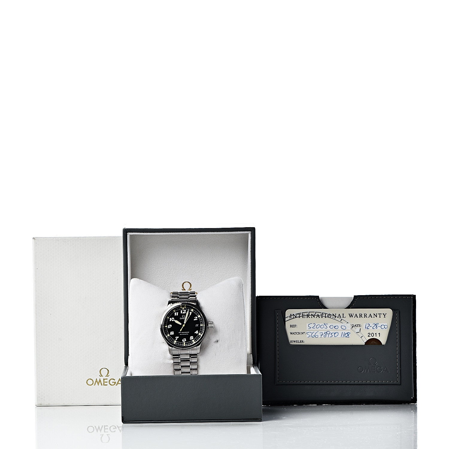 Omega Stainless Steel 36mm Geneva Dynamic Automatic Watch Black 5200.50.00 8 of 8