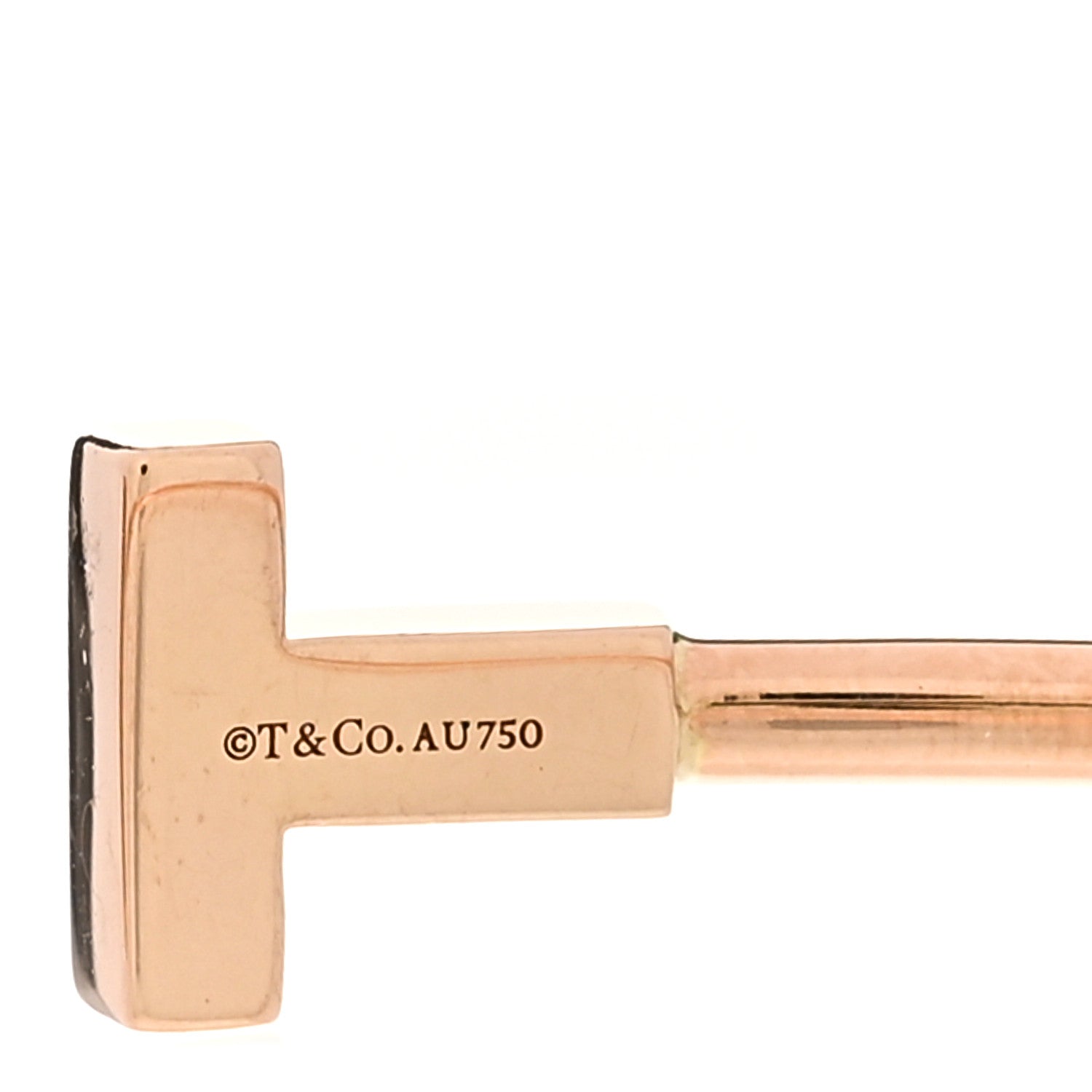 Tiffany 18K Rose Gold T Wire Bracelet 3 of 4