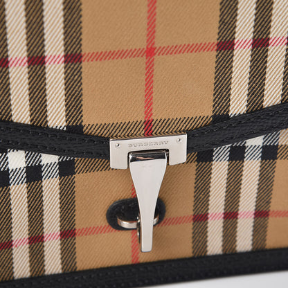 Burberry House Check Derby Calfskin Small Macken Crossbody Bag Black 7 of 7