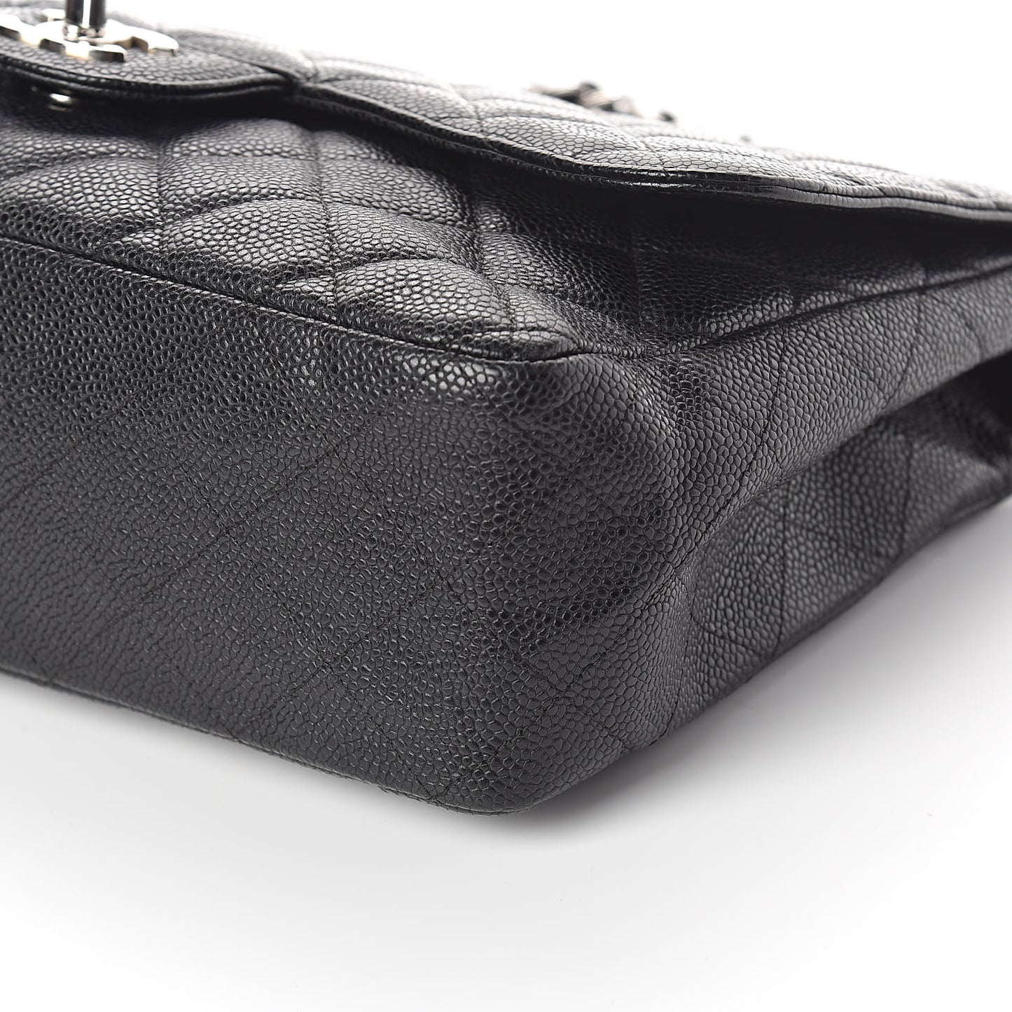 Caviar Quilted Jumbo Single Flap Black