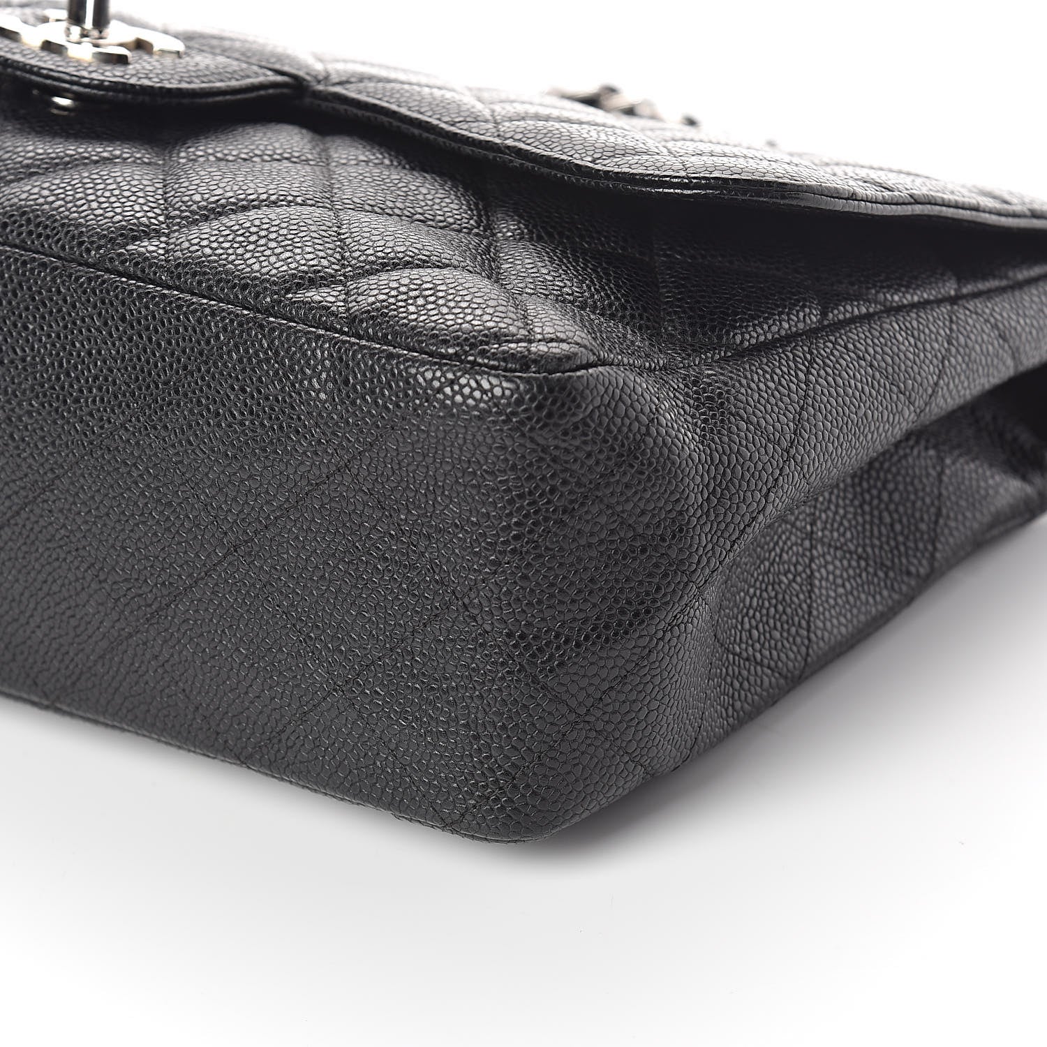 Chanel Caviar Quilted Jumbo Single Flap Black 10 of 10