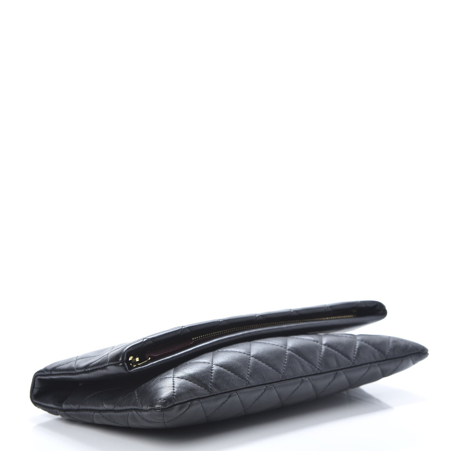 Chanel Lambskin Quilted CC Beauty Clutch Black 4 of 10