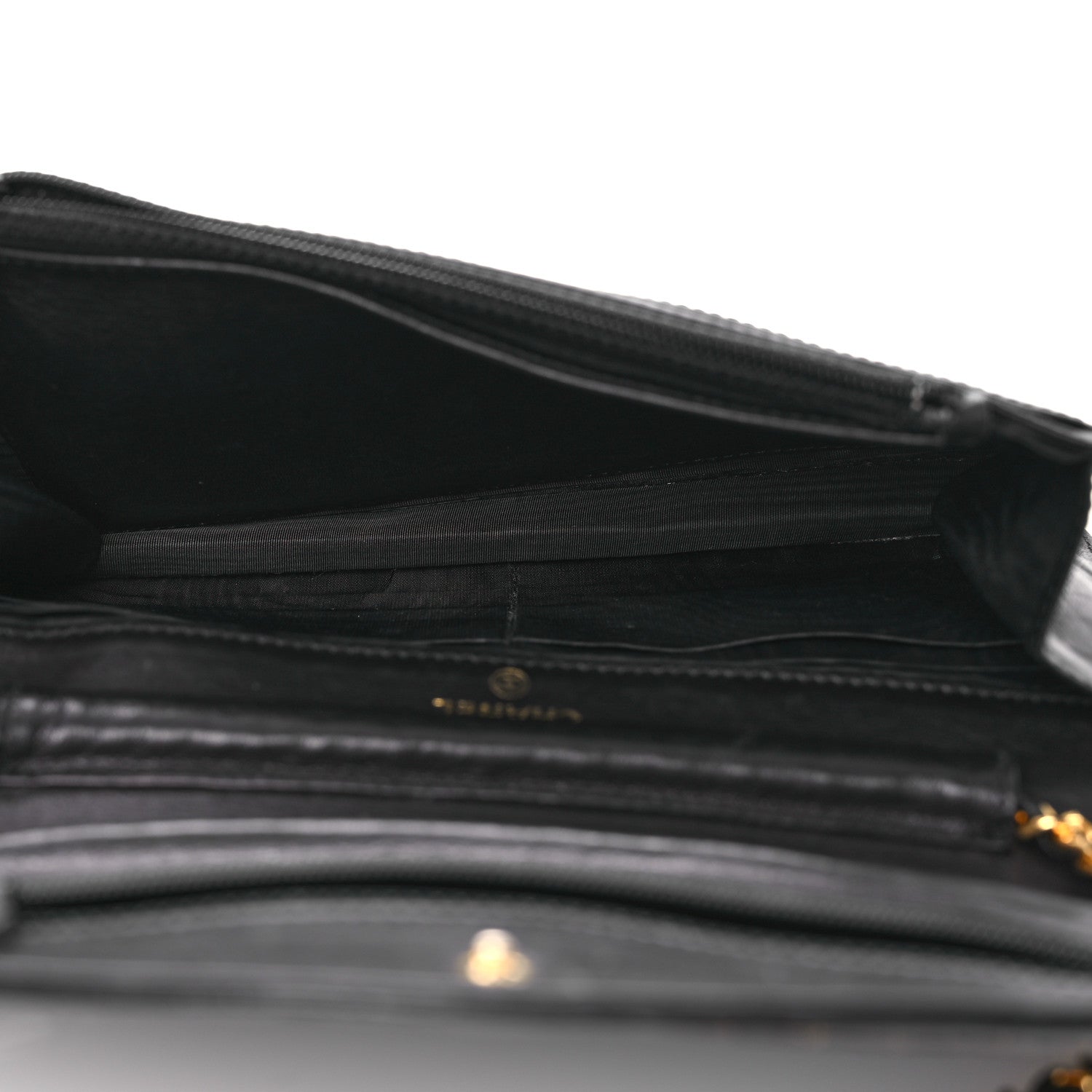 Chanel Patent Timeless CC Wallet On Chain WOC Black 5 of 16