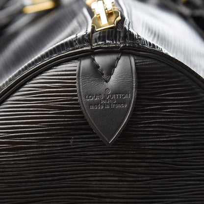 Louis Vuitton Epi Keepall 55 Black 6 of 10