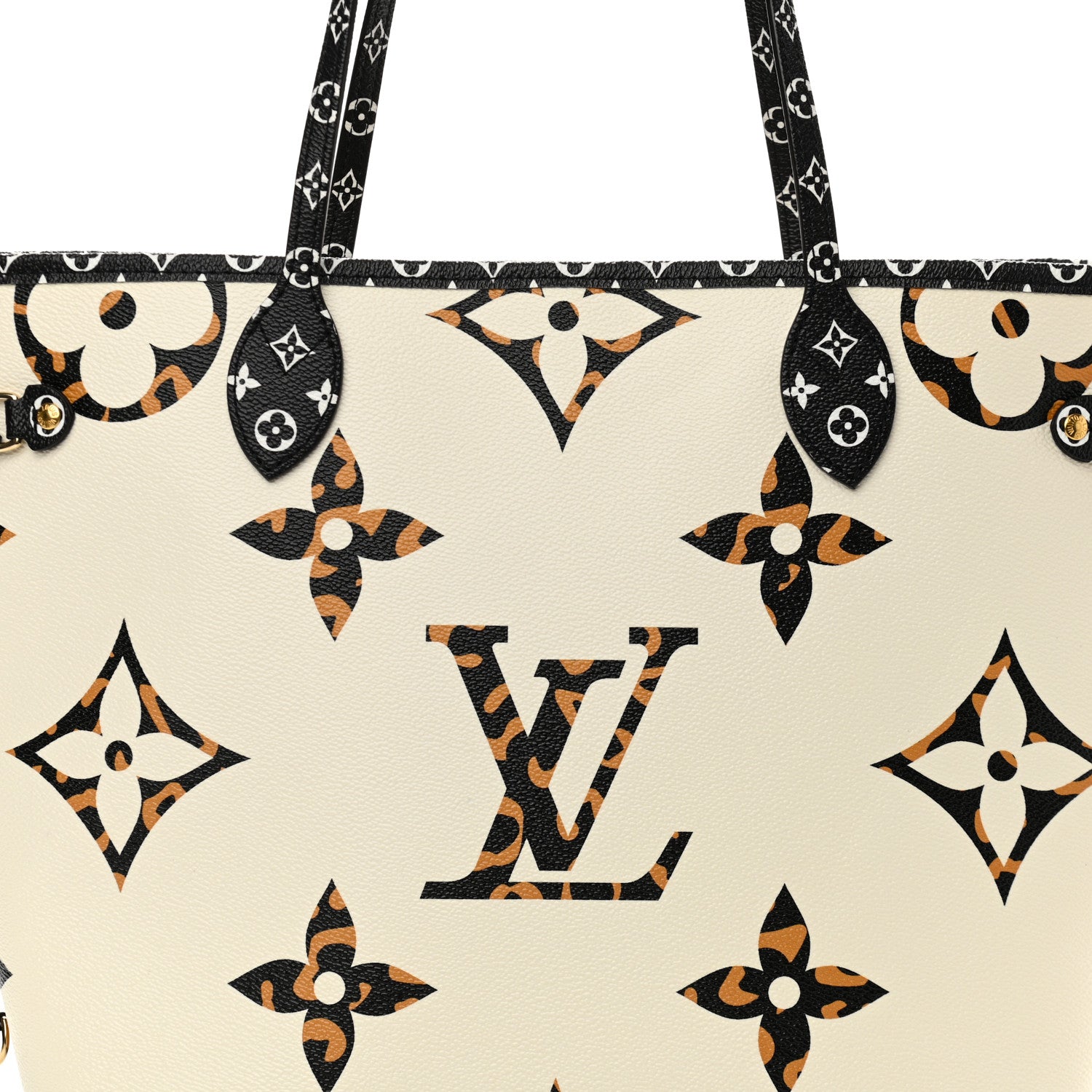 Louis Vuitton Monogram Giant Jungle Neverfull MM Ivory 8 of 10