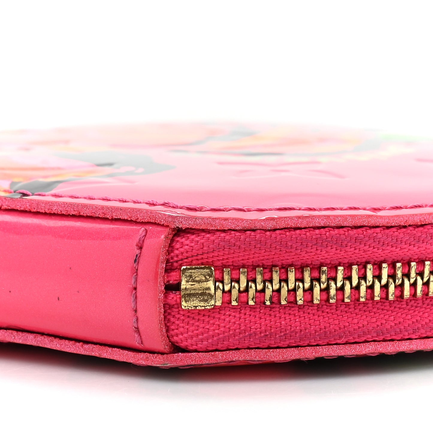 Vernis Roses Chapeau Coin Purse Rose Pop