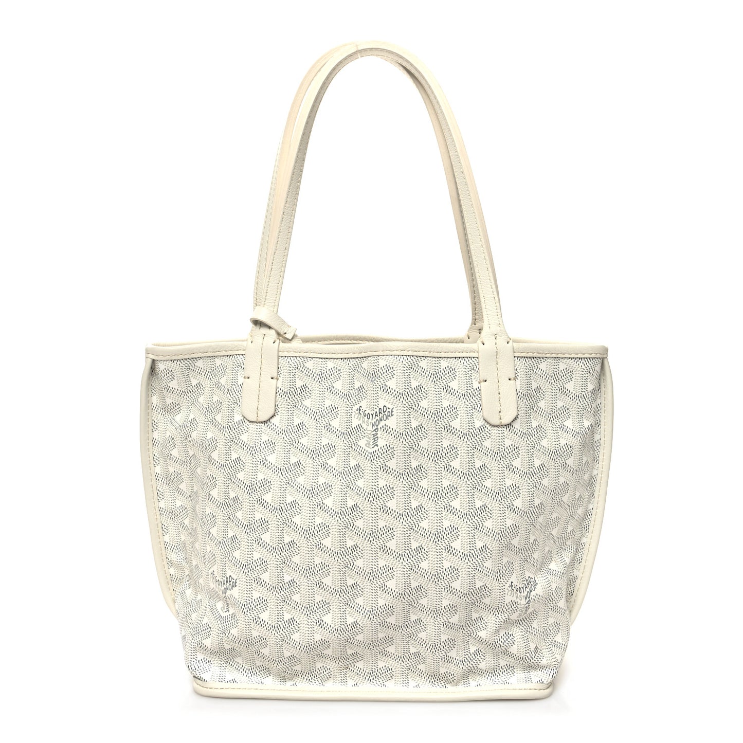 Goyardine Reversible Mini Anjou White