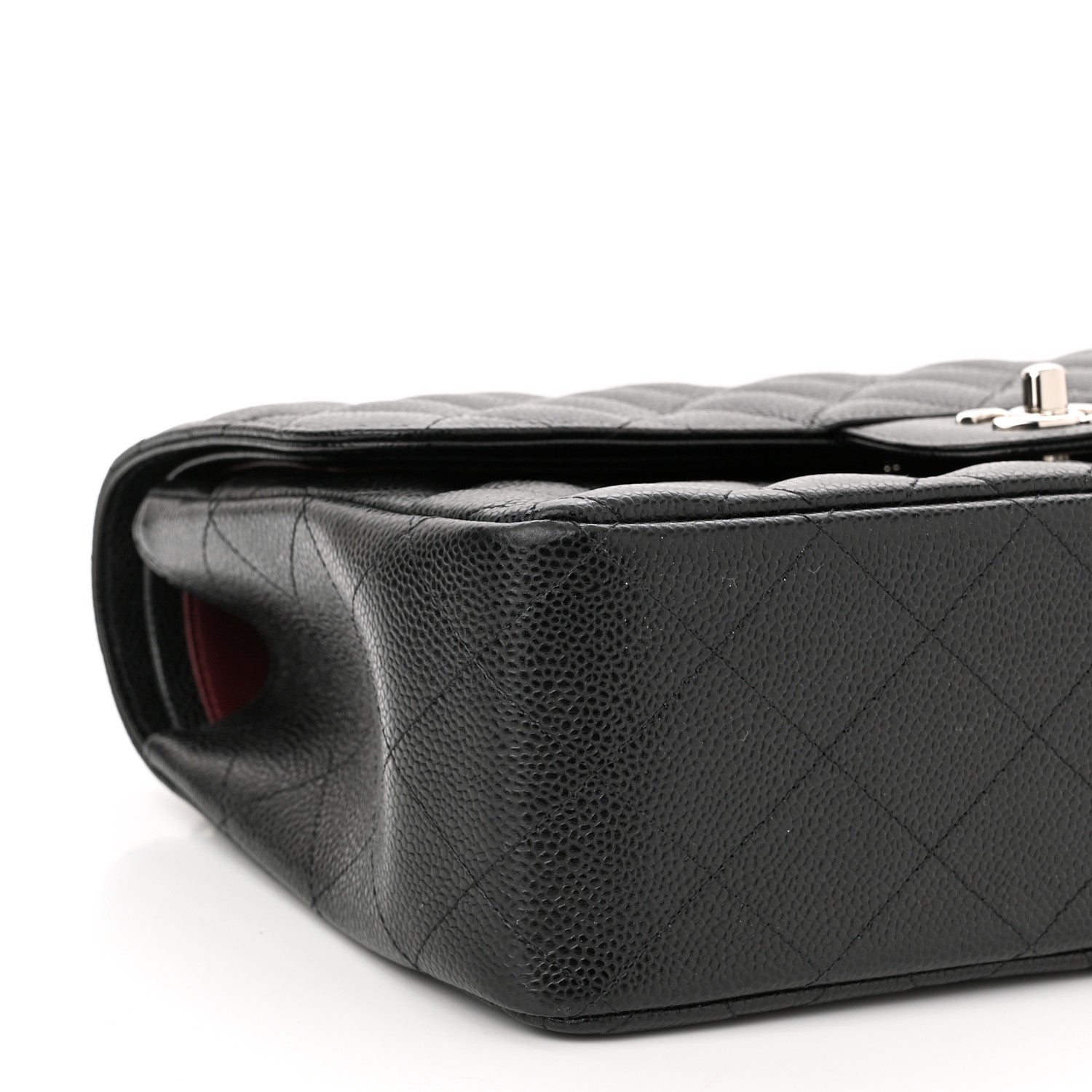 Chanel Caviar Quilted Jumbo Double Flap Black 9 of 11