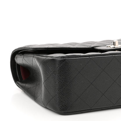 Chanel Caviar Quilted Jumbo Double Flap Black 9 of 11