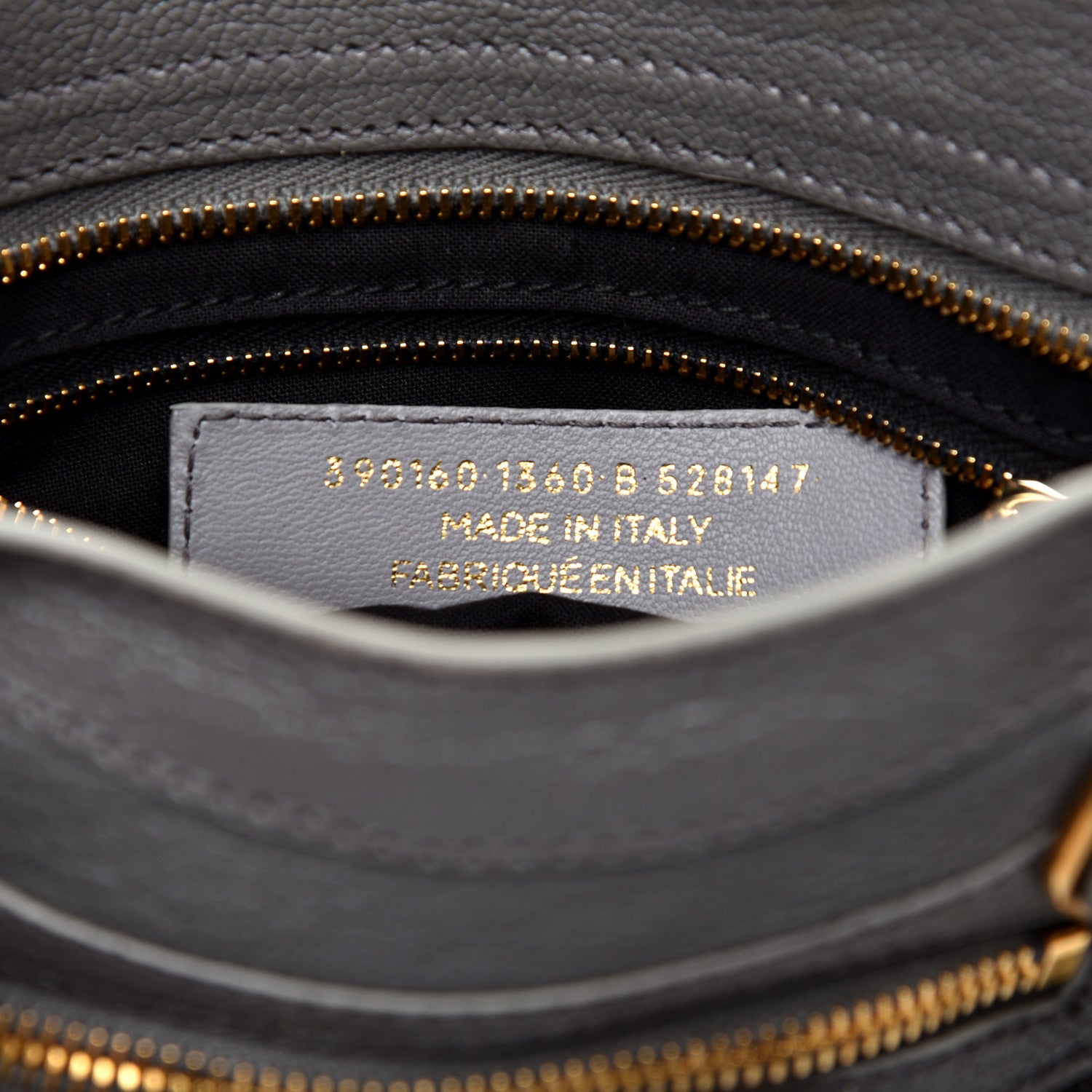 Balenciaga Chevre Gold Metallic Edge Hardware Mini City Gris Acier 9 of 9