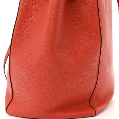 Celine Soft Grained Calfskin Small Belt Cabas Phantom Brick 13 of 15