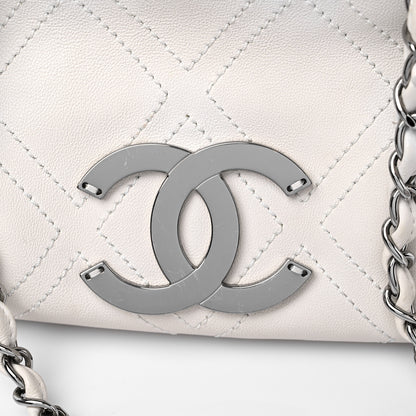 Chanel Calfskin Small Diamond Stitch Tote White 18 of 18