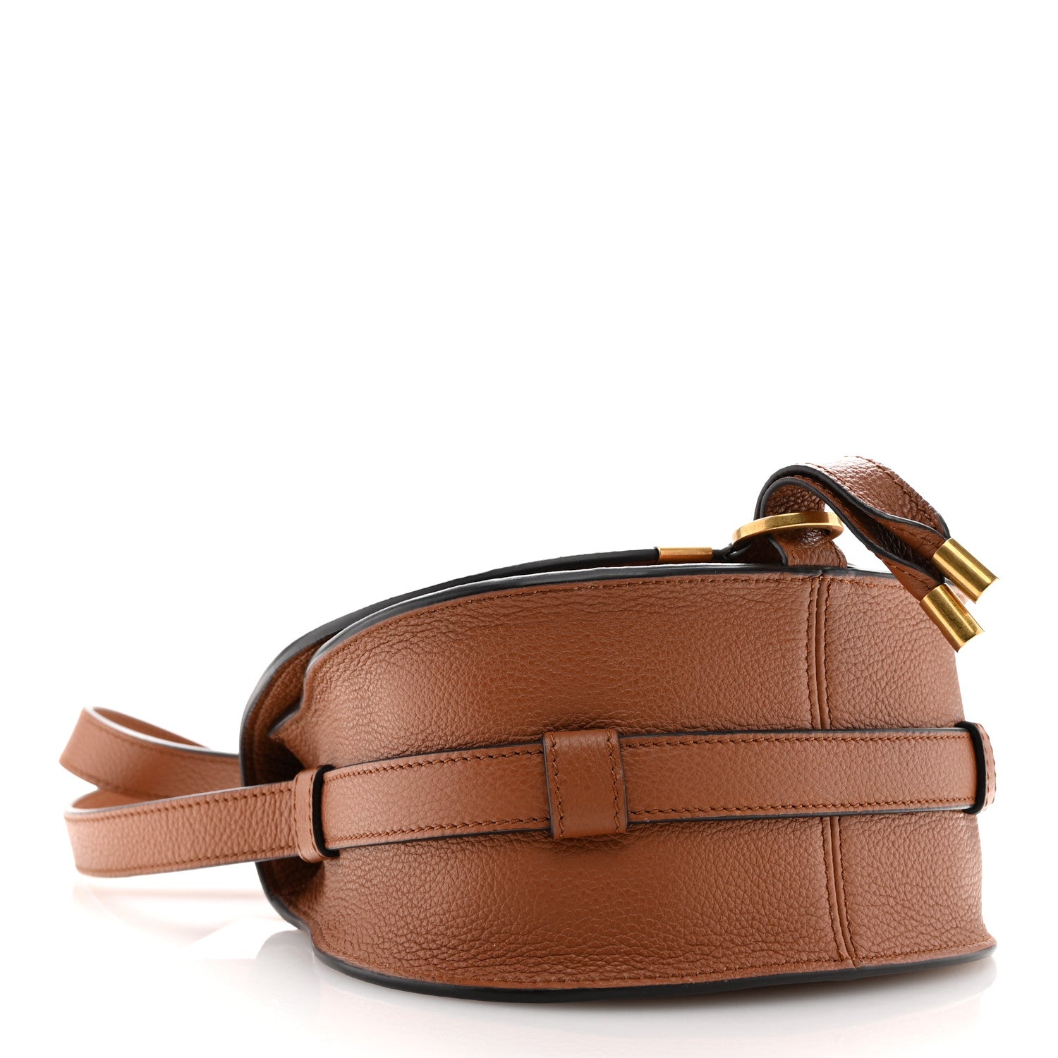 Chloe Calfskin Mini Marcie Round Crossbody Bag Tan 4 of 11