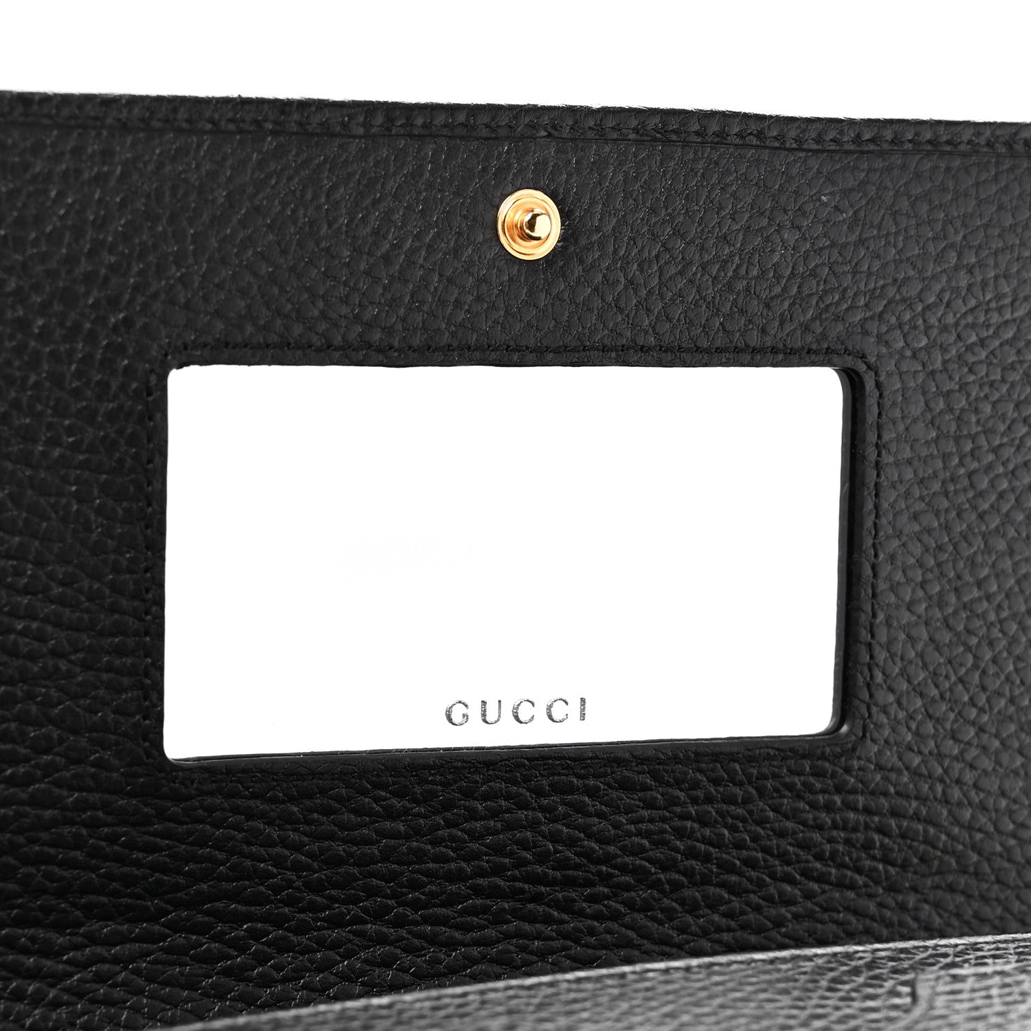 Gucci Calfskin Mini GG Marmont Chain Wallet Black 6 of 10