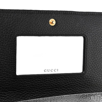 Gucci Calfskin Mini GG Marmont Chain Wallet Black 6 of 10