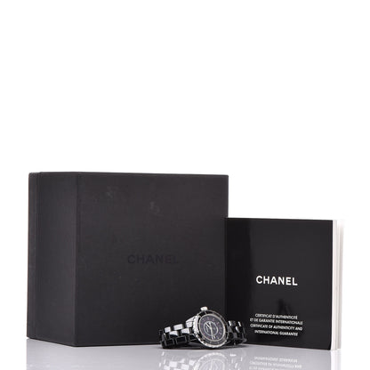 Chanel Stainless Steel Ceramic Ruby 33mm J12 Quartz Watch Black 7 of 7