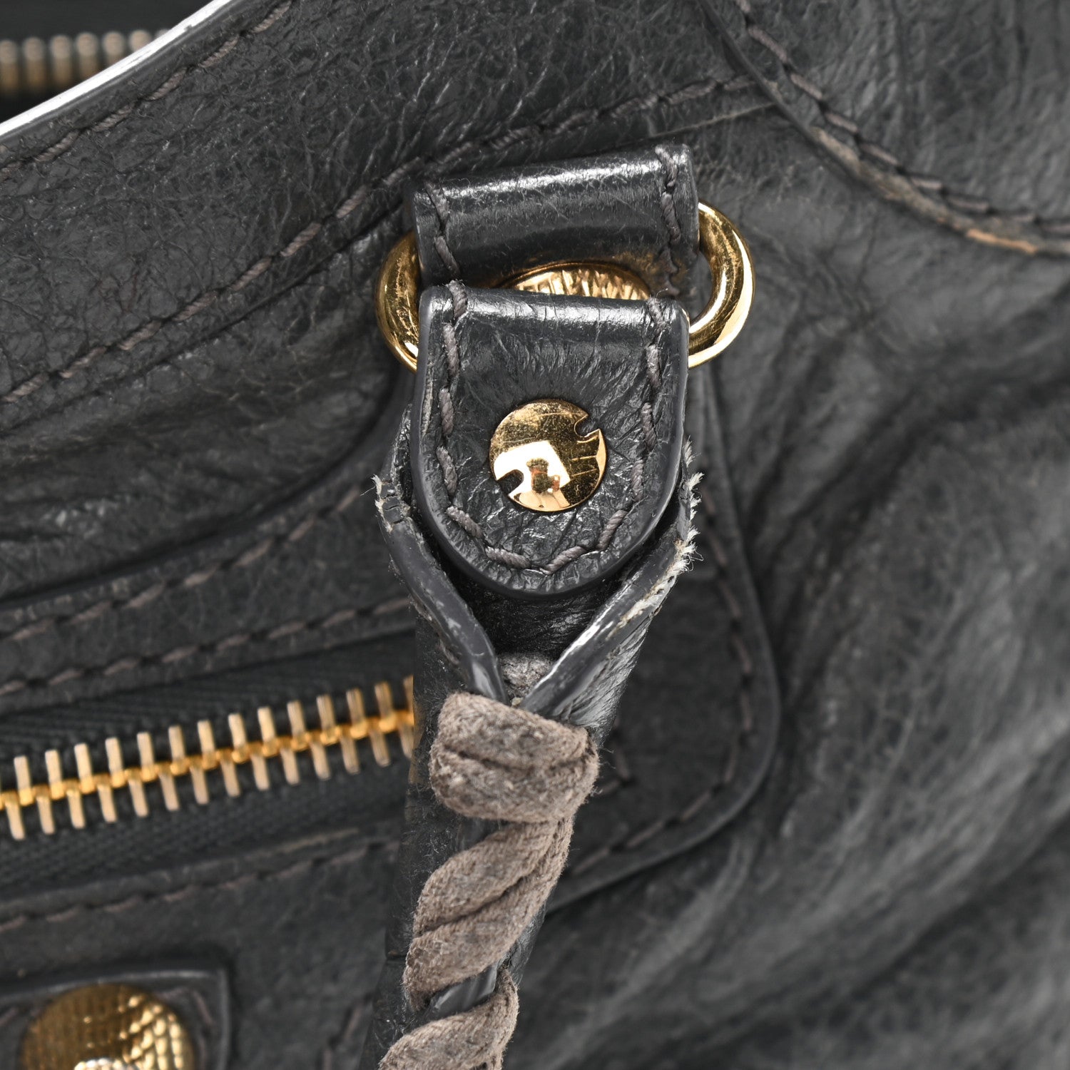 Balenciaga Agneau Giant 12 Gold Hardware Mini City Gris Fossile 13 of 20