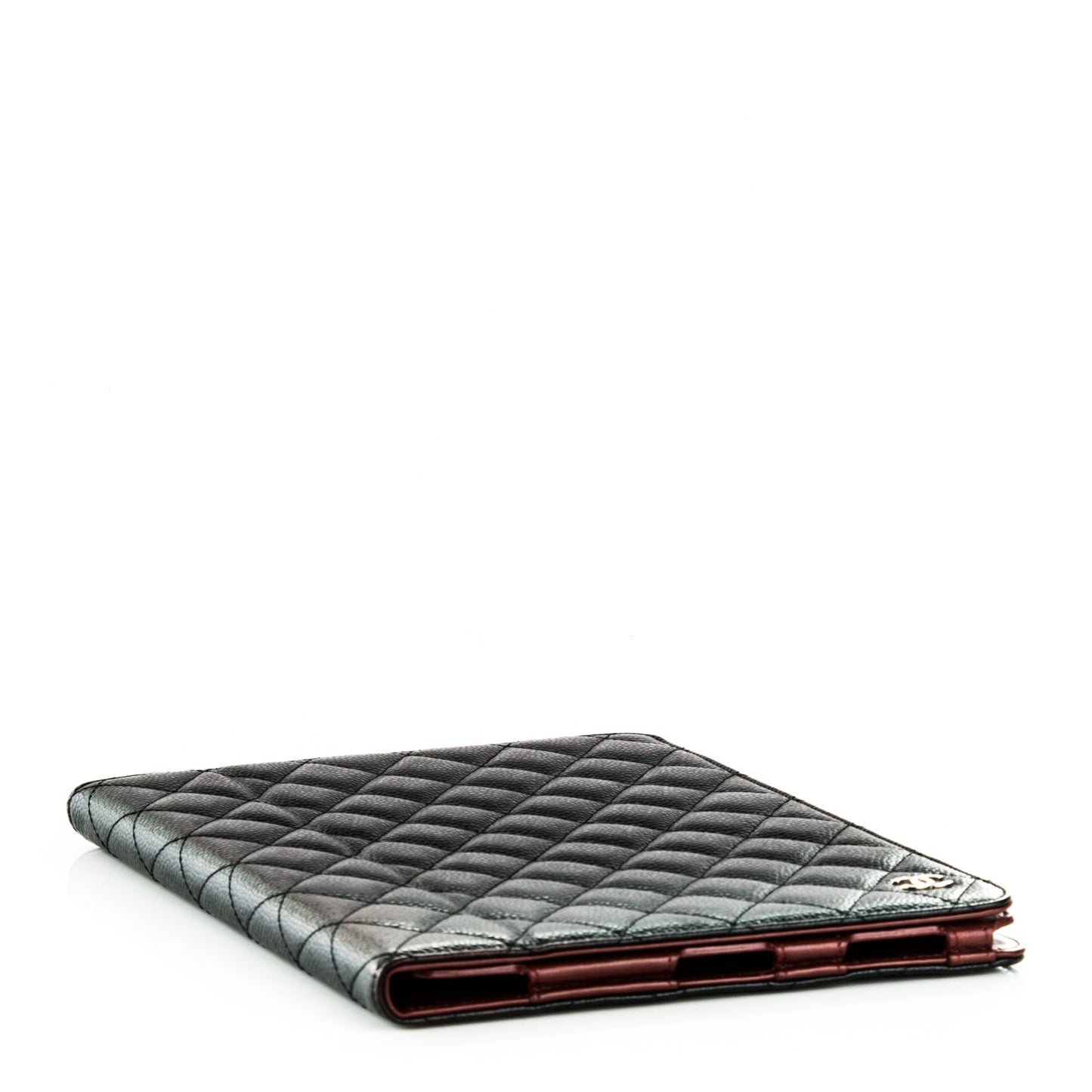 Caviar Quilted iPad Case Black
