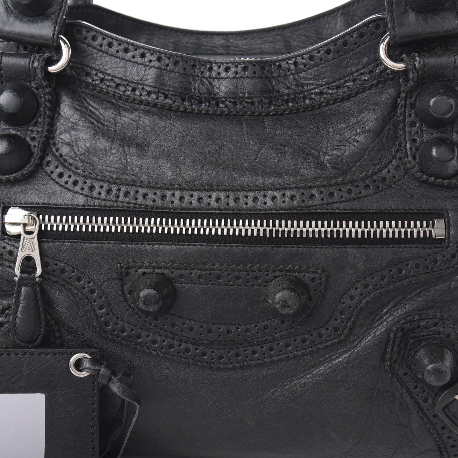 Balenciaga Agneau Giant Brogues Hardware City Black 11 of 12