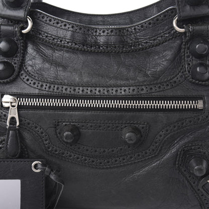 Balenciaga Agneau Giant Brogues Hardware City Black 11 of 12
