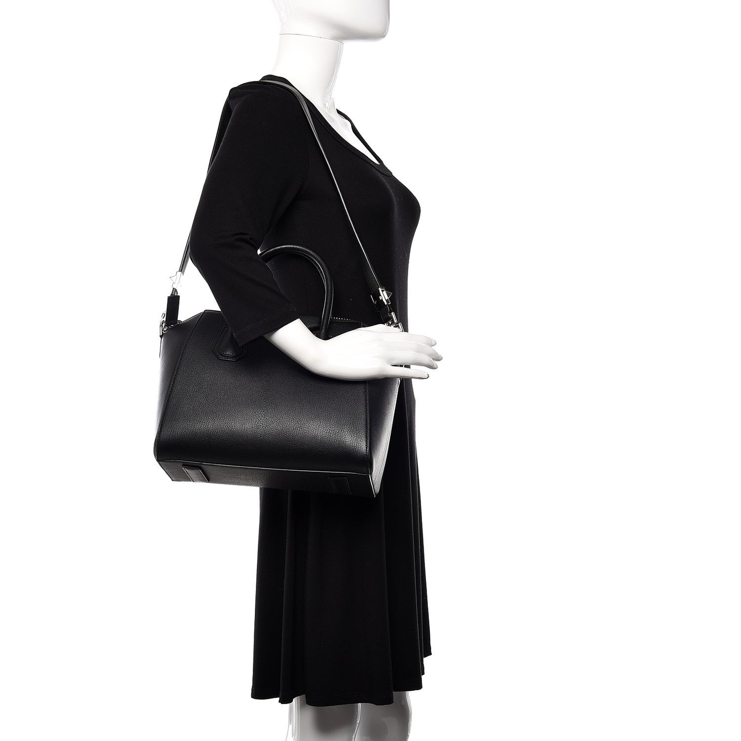 Sugar Goatskin Small Antigona Black