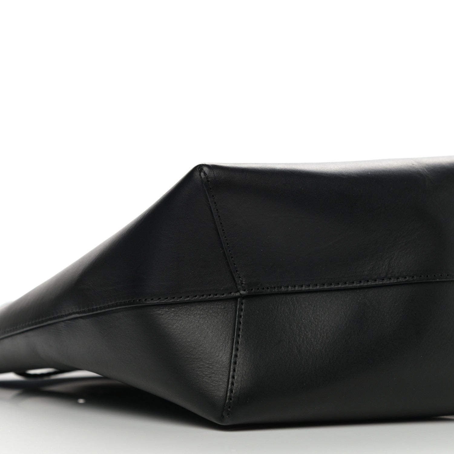 Mansur Gavriel Vegetable Tanned Calfskin Bucket Bag Black Flamma 8 of 9