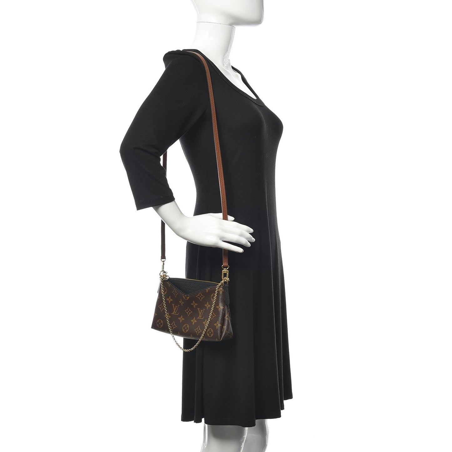 Monogram Pallas Clutch Black