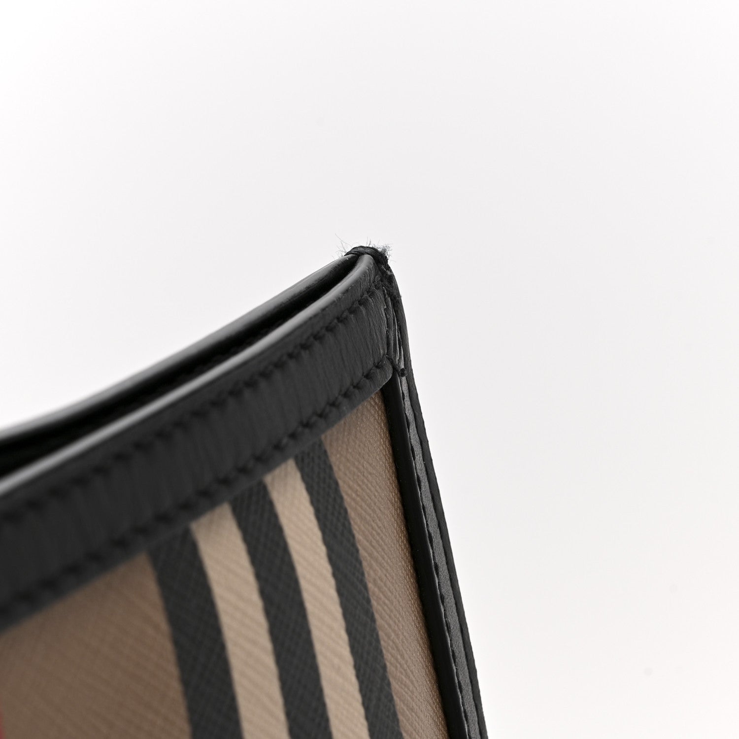 Burberry E-Canvas Stripe Book Tote Tan Archive Beige 13 of 15