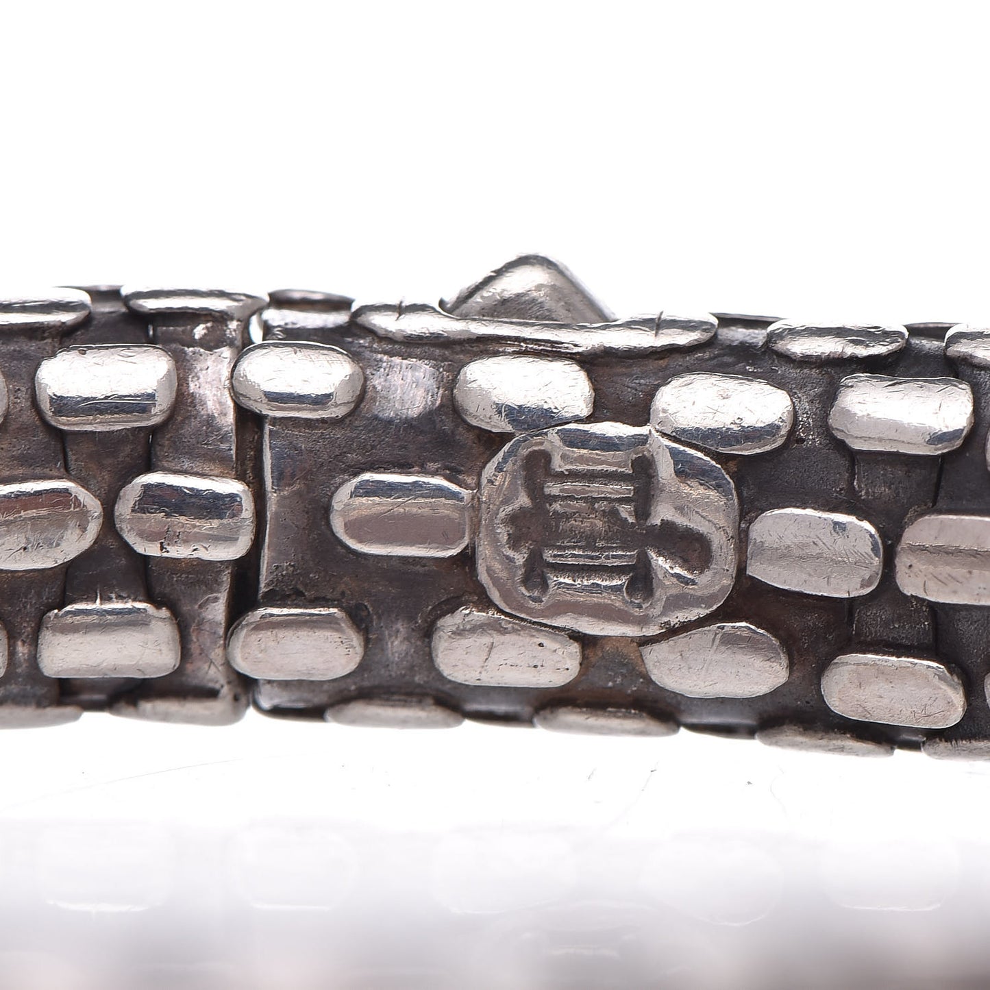 Sterling Silver 8mm Dot Bangle Bracelet