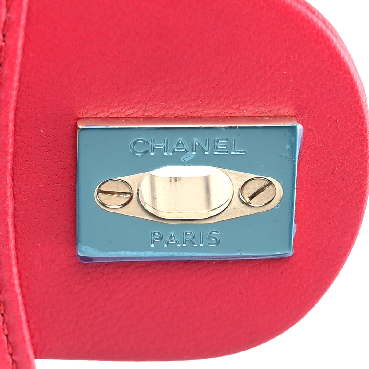 Chanel Lambskin Quilted Mini Mademoiselle Chic Flap Dark Pink 7 of 11