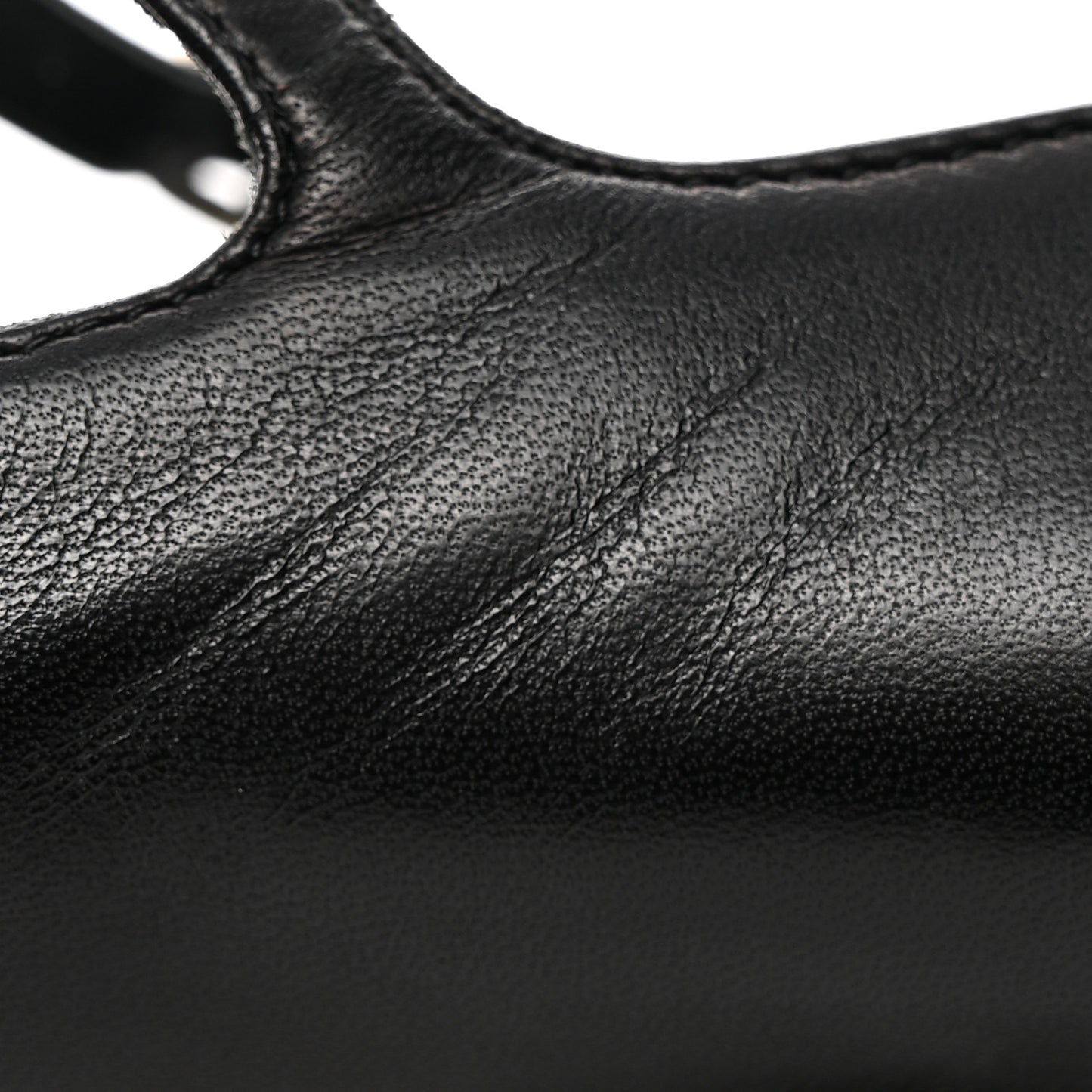Lambskin Grosgrain Cap Toe CC Mary Jane Flats 39.5 Black