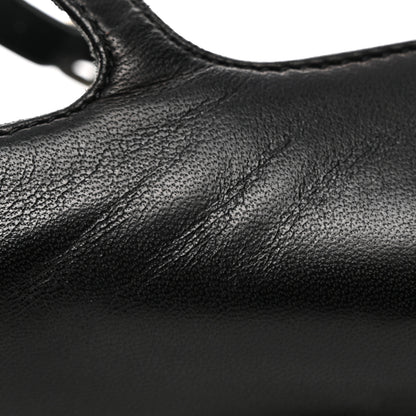 Chanel Lambskin Grosgrain Cap Toe CC Mary Jane Flats 39.5 Black 12 of 14