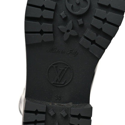 Louis Vuitton Rubber Embossed Monogram Splash Rain Short Boots 38 Black 7 of 8